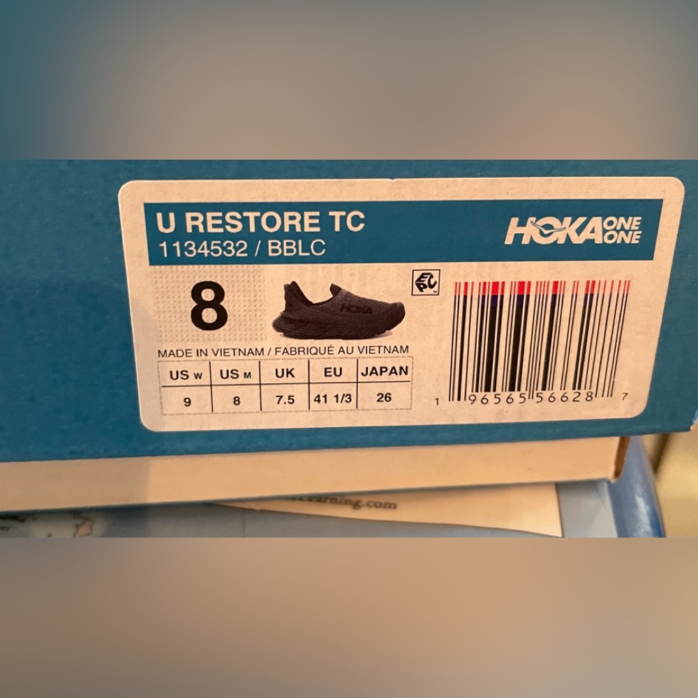 Hoka one one TC restore black